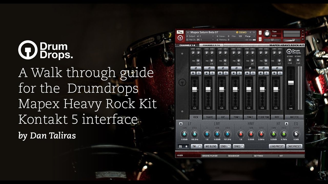 Mapex Heavy Rock Kit Kontakt Interface Walk through guide