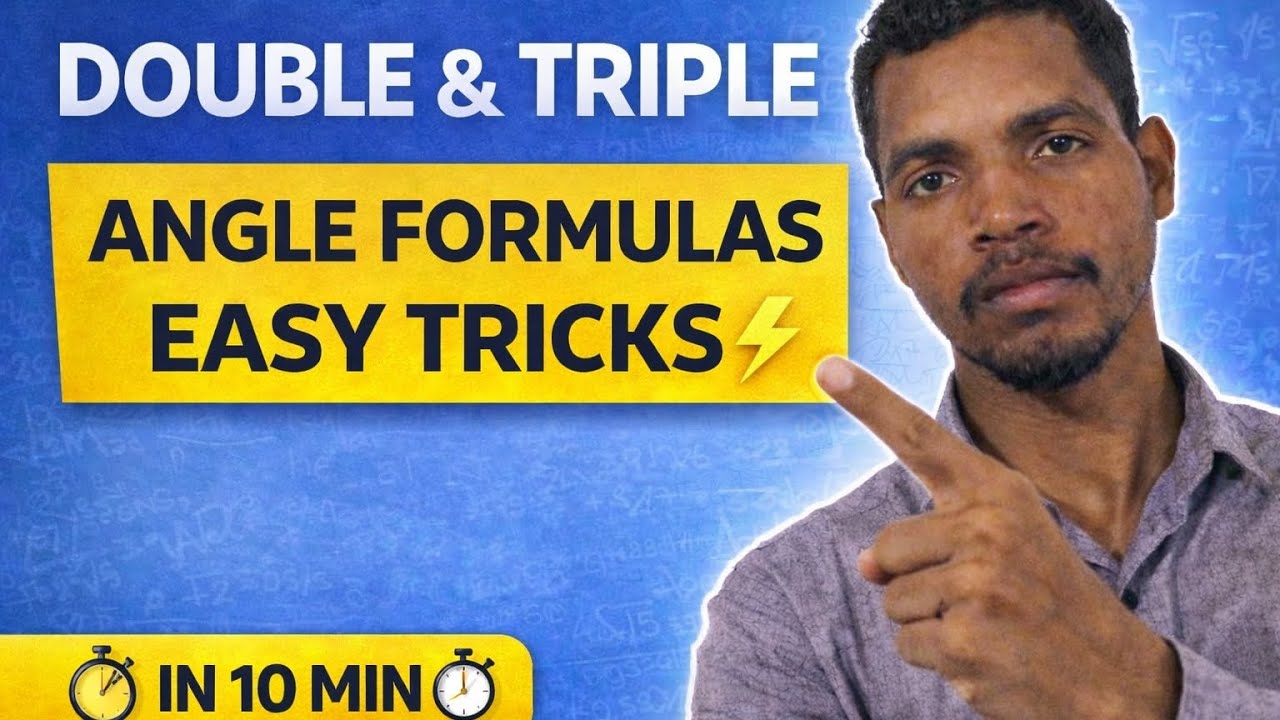 Master Double & Triple Angle Formulas in 10 Minutes ⚡with easy tricks | class 11/12/jee