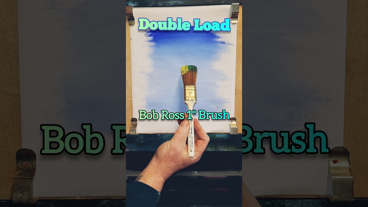 Кисть Боба Росса 1 дюйм. САМЫЙ ПРОСТОЙ СПОСОБ РИСОВАТЬ #bobross #shortsart