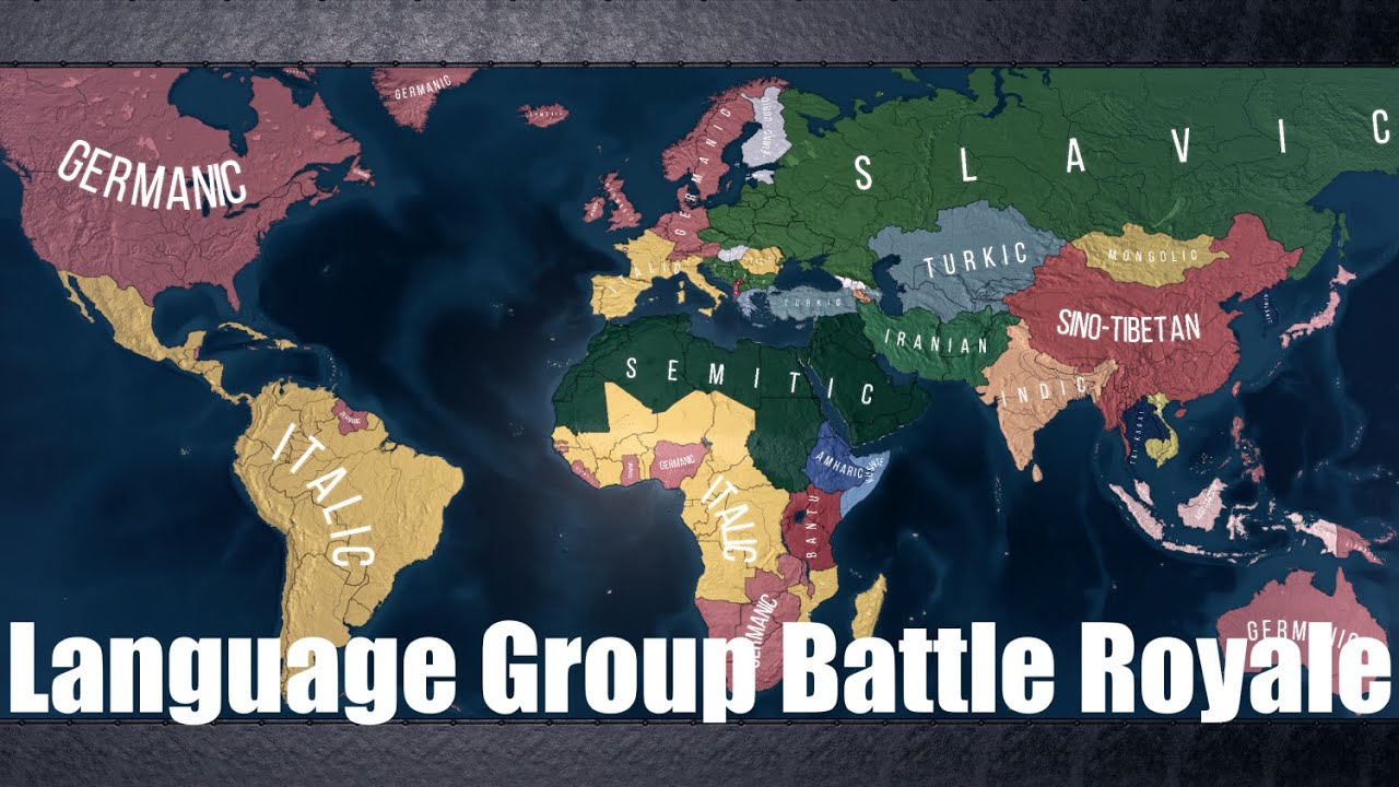 Language Group Battle Royale - Hoi4 timelapse