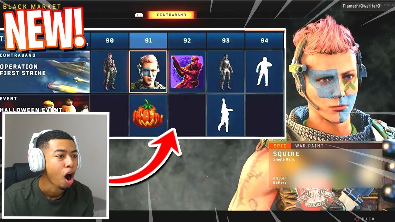 ALL 200 BLACK MARKET TIERS SHOWCASE in Black Ops 4! (FREE VARIANTS) NEW 1.03 UPDATE