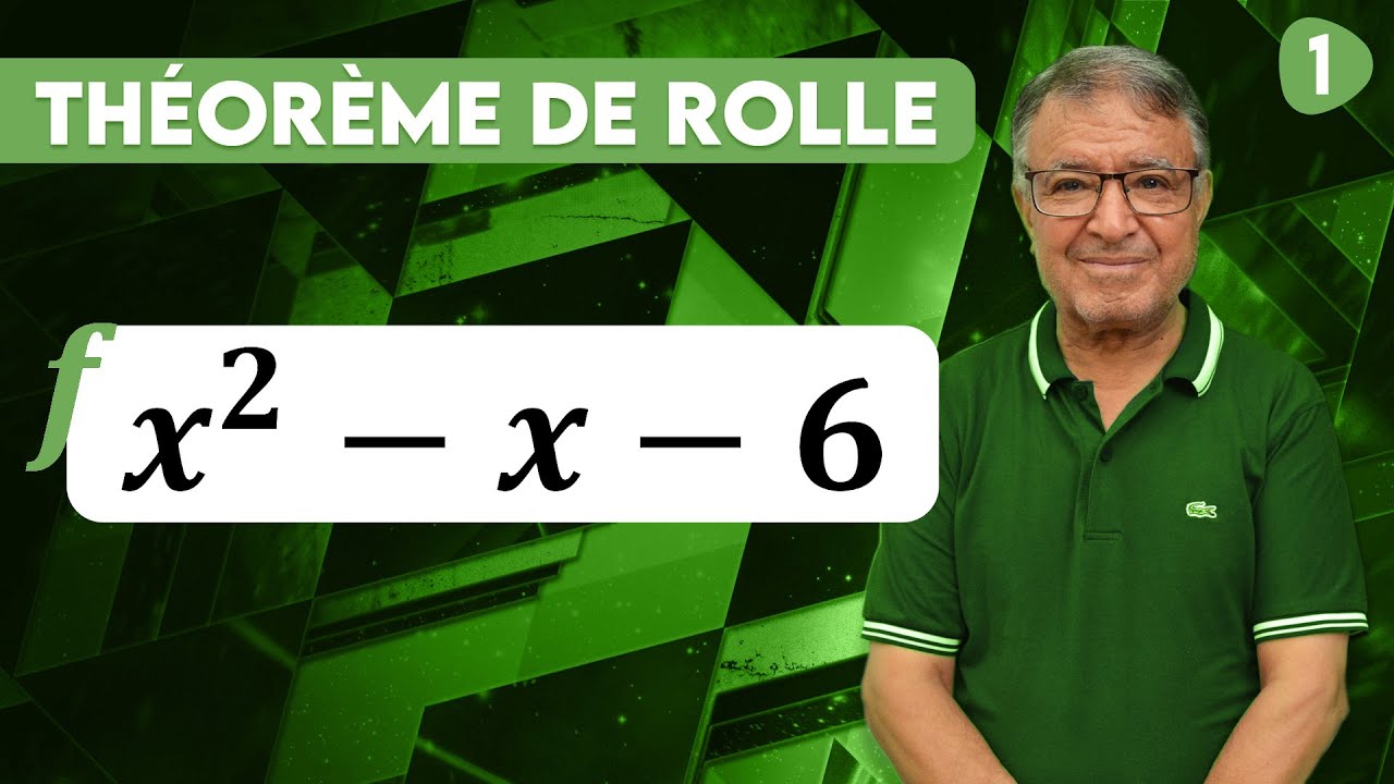 Théorème de Rolle - Ex 1