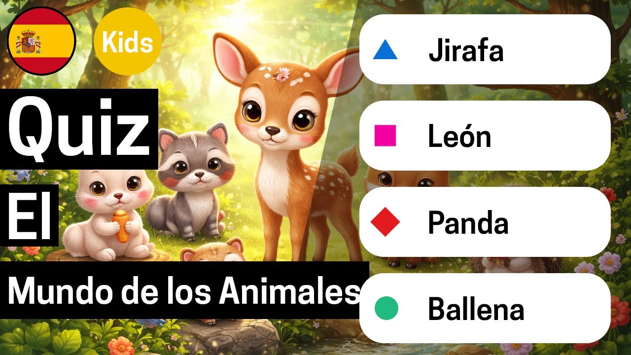 ¿Conoces el divertido mundo de los animales?