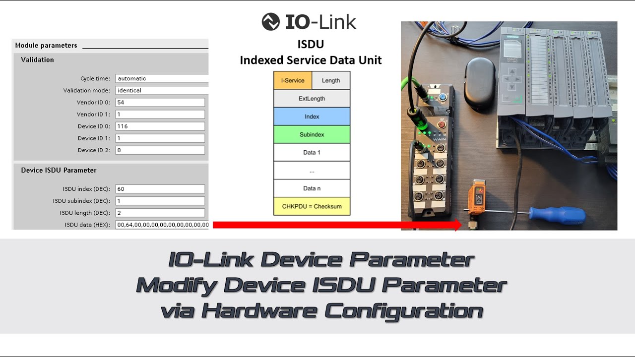 IOLK06. Метод изменения параметра ISDU для устройства IO-Link.