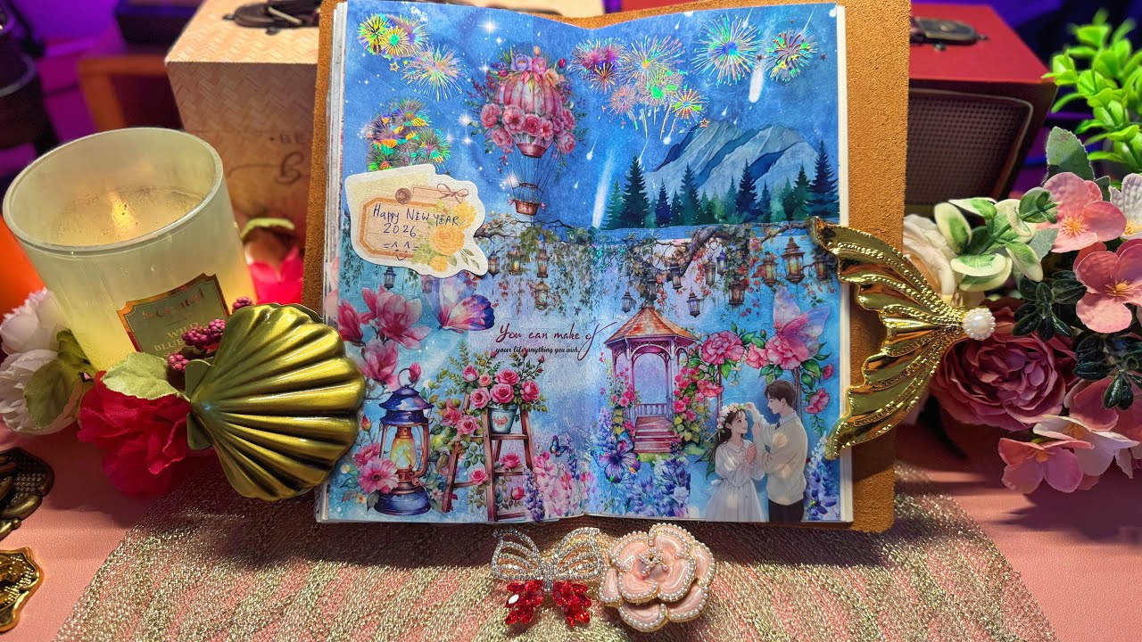 🌸Journal with Me: A Gentle Beginning for 2026 🎆💙✨#newyear2026 #newjournal #newyear #asmr #journal