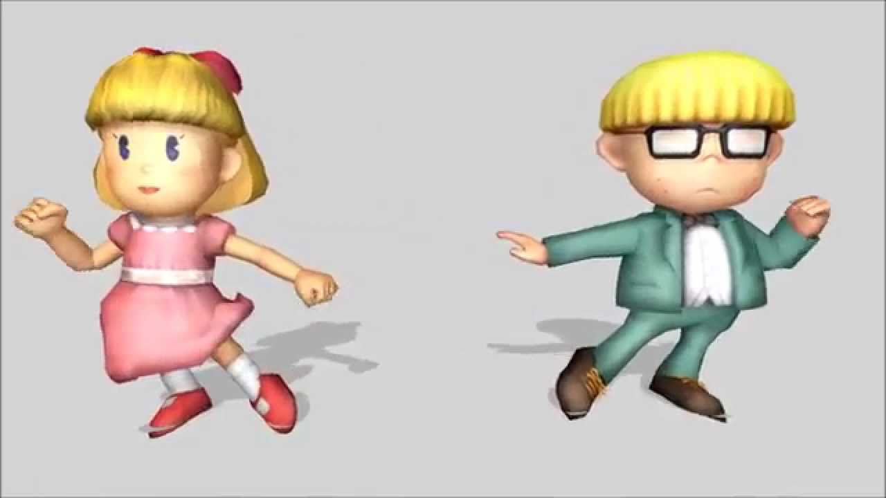 MMD /MOTHER2 Jeff & Paula - World's end Dancehall.