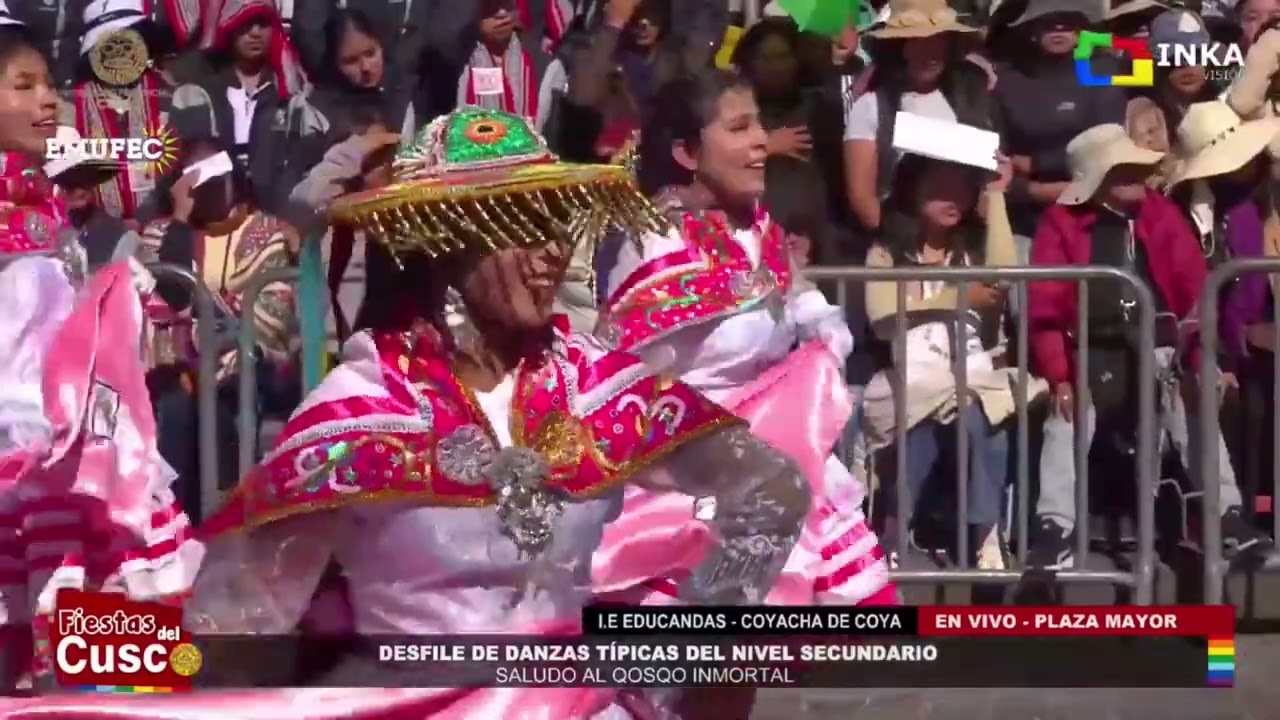 Danza QOYACHA DE COYA Segundo Lugar Colegios Públicos Fiestas del Cusco 2025