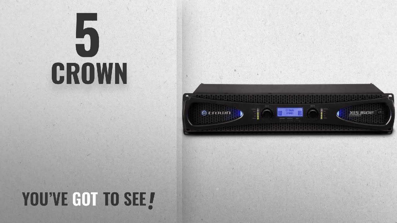 Best Sellers By Crown [2018]: Crown XLS1502 Two-channel, 525W at 4&Omega; Power Amplifier