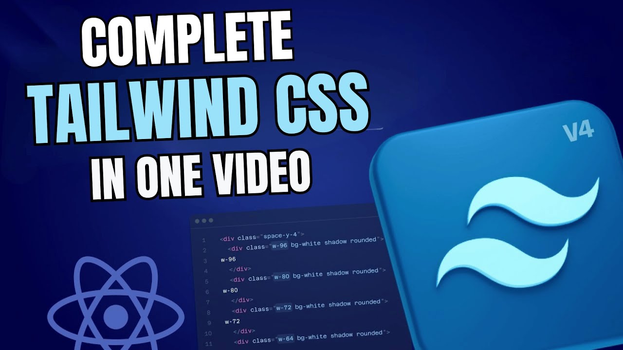 Tailwind CSS Crash Course In 30 Minutes to Pro |  Tailwind CSS latest version tutorial in one Shot