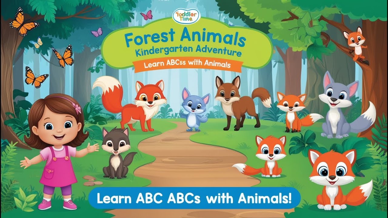 LEARN FOREST ANIMALS FOR KIDS | Toddler Learning Video 2024 | Toddler Time