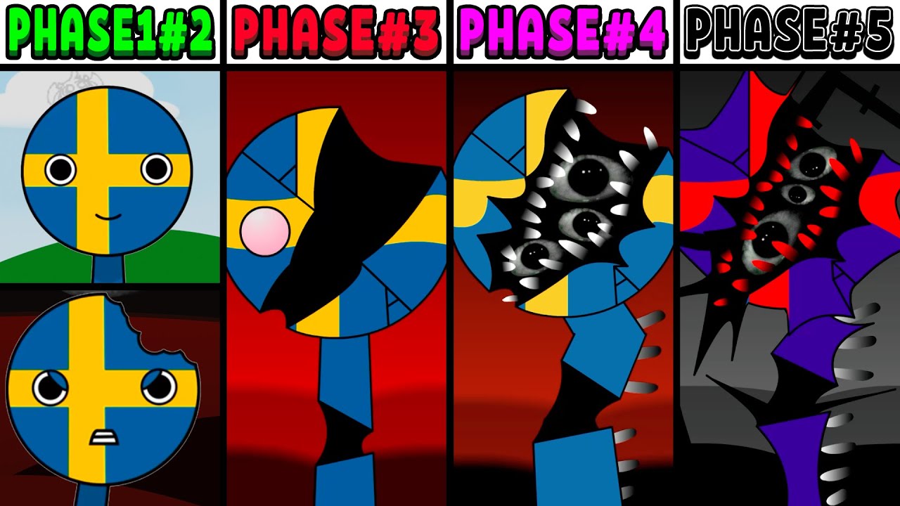 All Phases in New Incredibox Sprunki Oc of Sweden: From Phase 1 to Phase 5