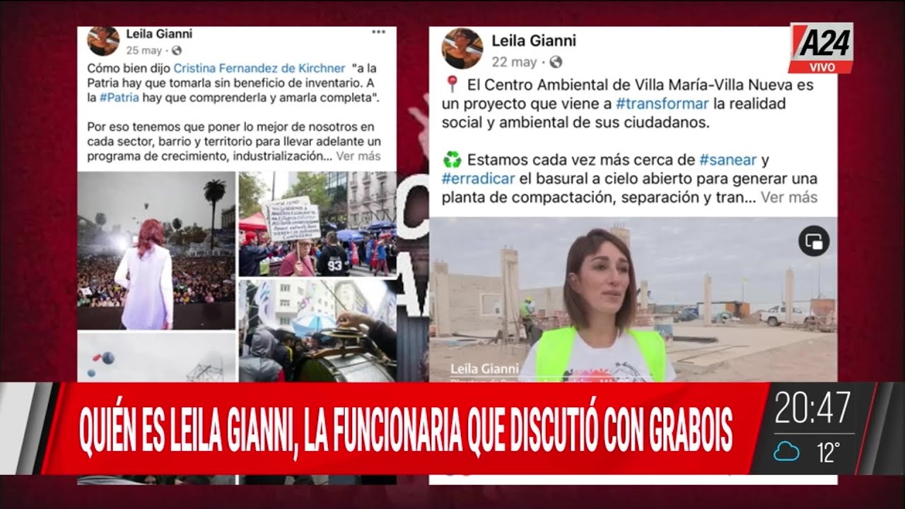 ¿Quién es Leila Gianni, la funcionaria que discutió con Juan Grabois?