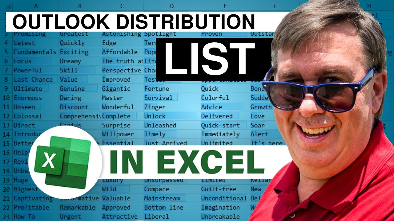 Excel Marvel: Split Outlook Distribution List - Episode 2282