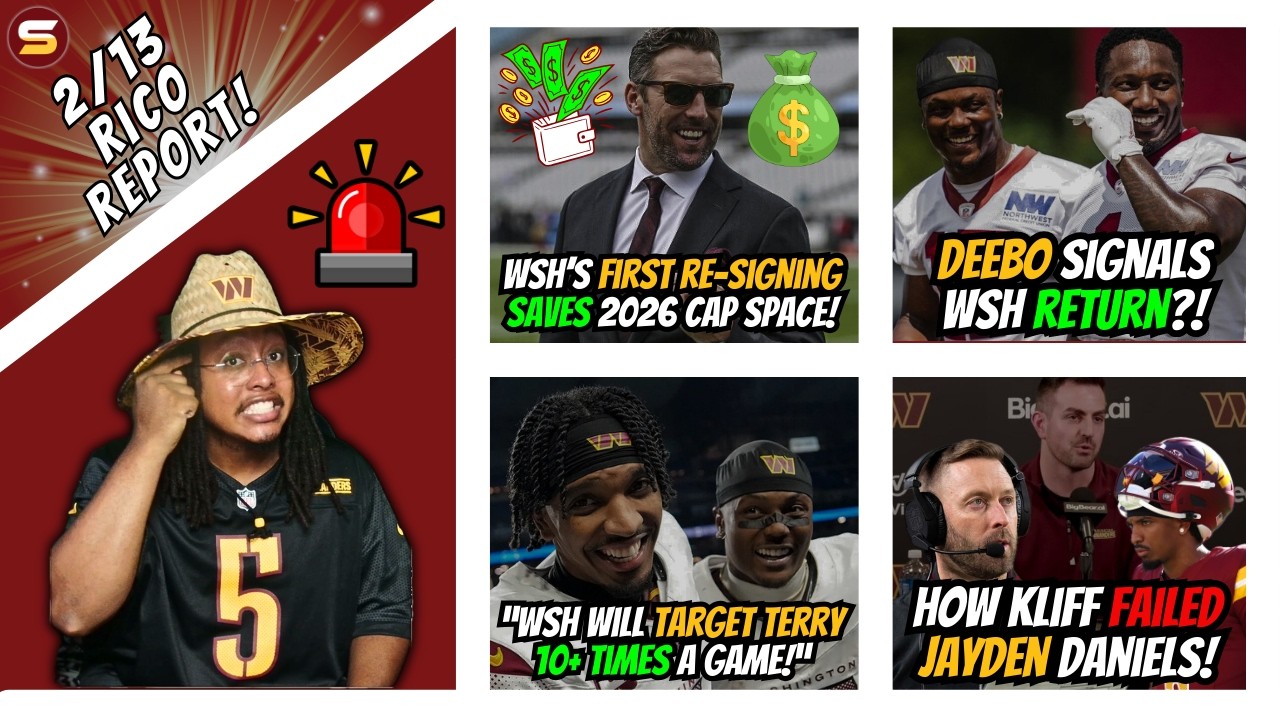 🚨FIRST WSH Re-Signing SAVED 2026 Cap | MORE TERRY TARGETS | Kliff FAILED Jayden | Deebo Coming Back?