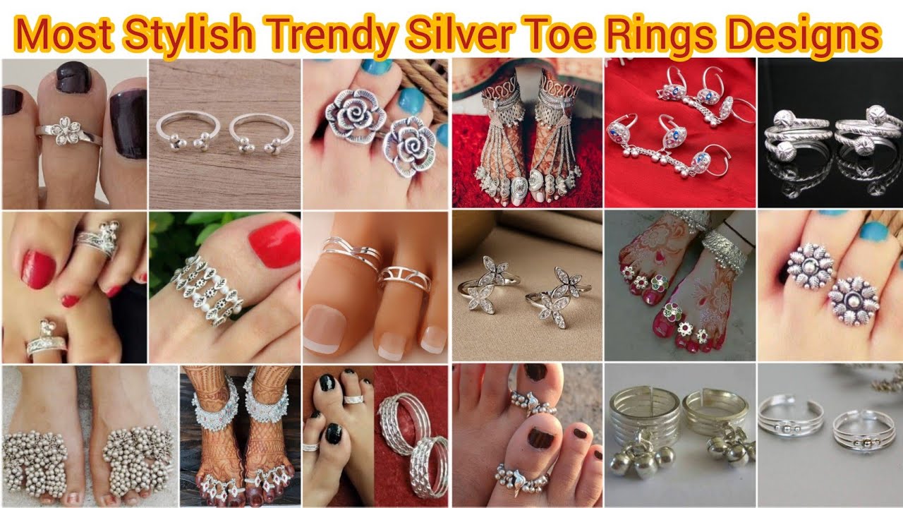 Trending Daily wear Silver Toe Rings Designs/Silver Bridal toe rings designs/Chandi Bichiye