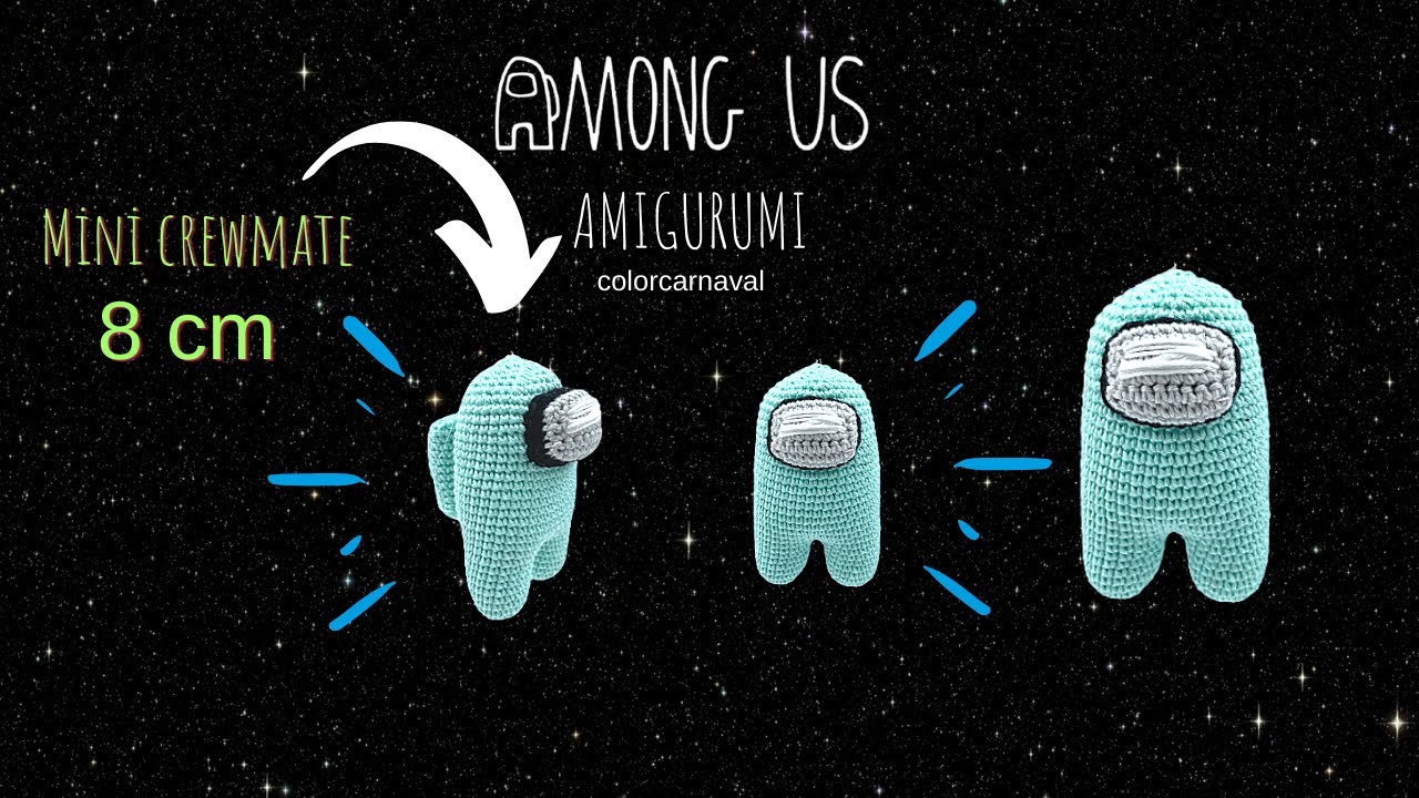 РУССКИЙ Амигуруми AMONG US Mini Crewmate