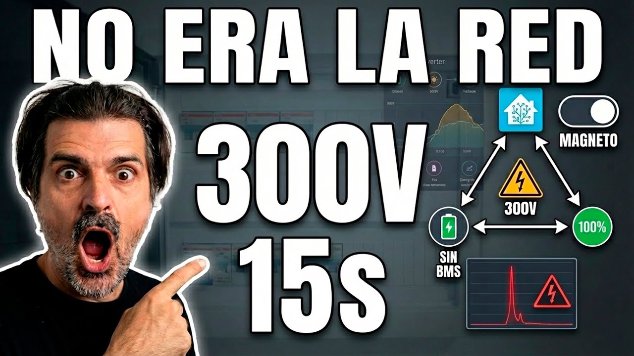 Cortó la red desde Home Assistant… y aparecieron 300V durante 15s