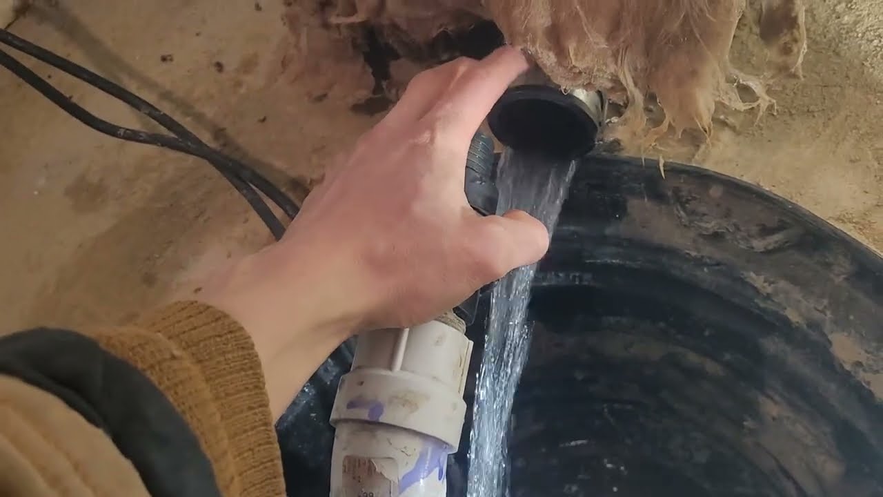 Sump Pump running continuously! Winter switch over to Sanitary Sewer.