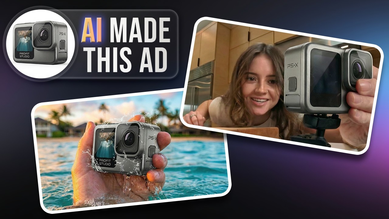 I Created a Cinematic Ad from ONE Image Using AI (Full Workflow)