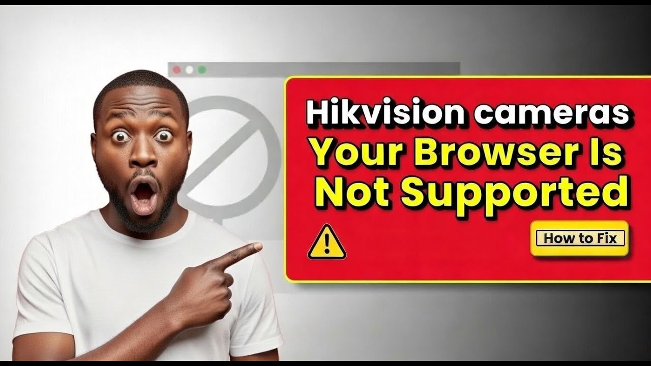 Ваш браузер не поддерживается &mdash; проблема с IP-камерой Hikvision решена за 3 минуты.