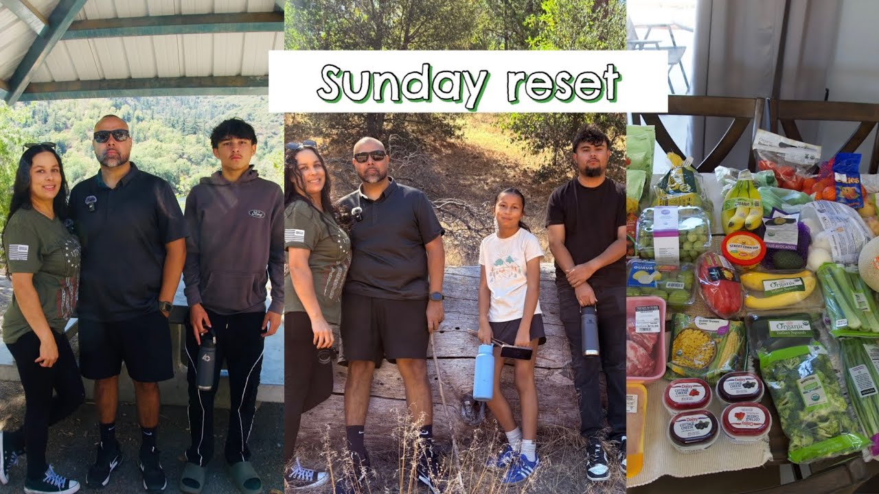 Sunday reset | grocery pick up + hiking