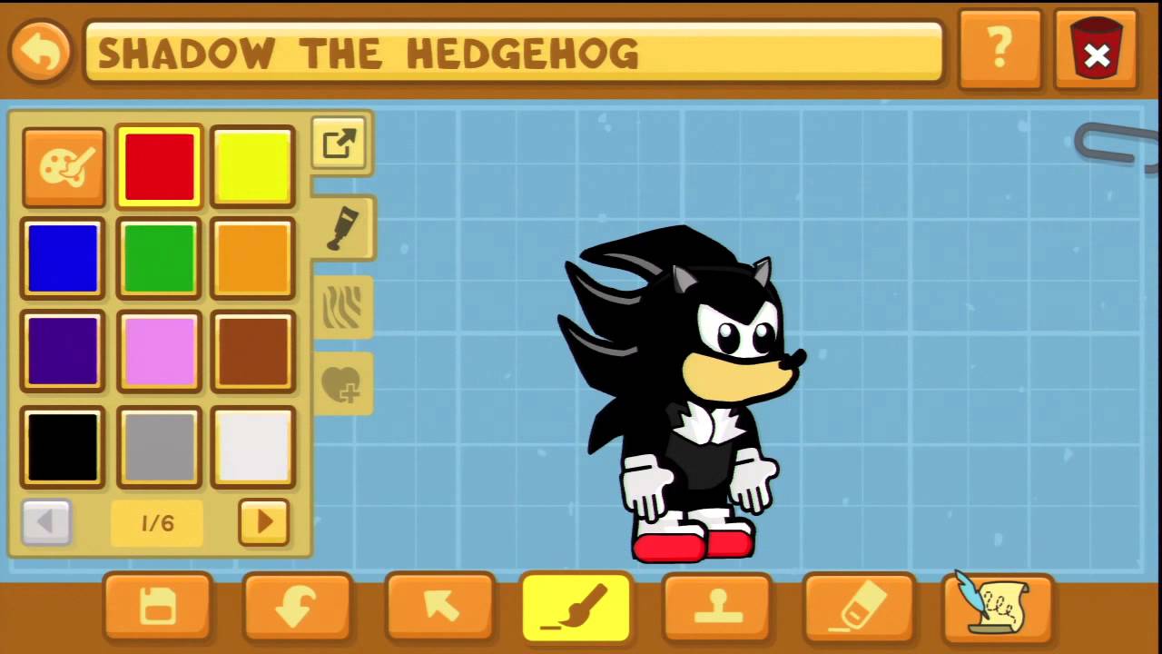 Scribblenauts Unlimited Wii U 15 Making Shadow the Hedgehog in the Object Editor