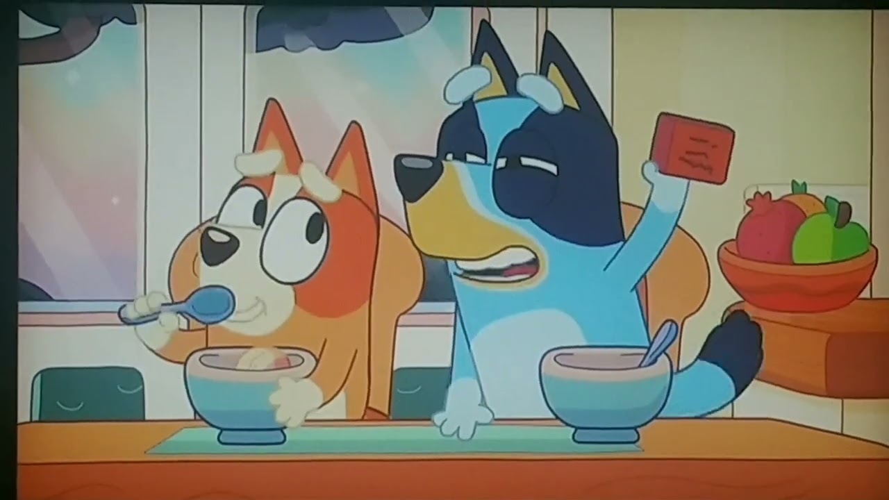 Bluey and Bingo are Eating Some Ice Cream