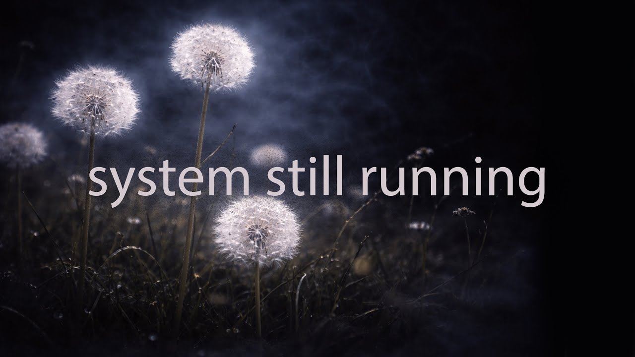 night dark electronic — SYSTEM STILL RUNNING | nofadeatnight