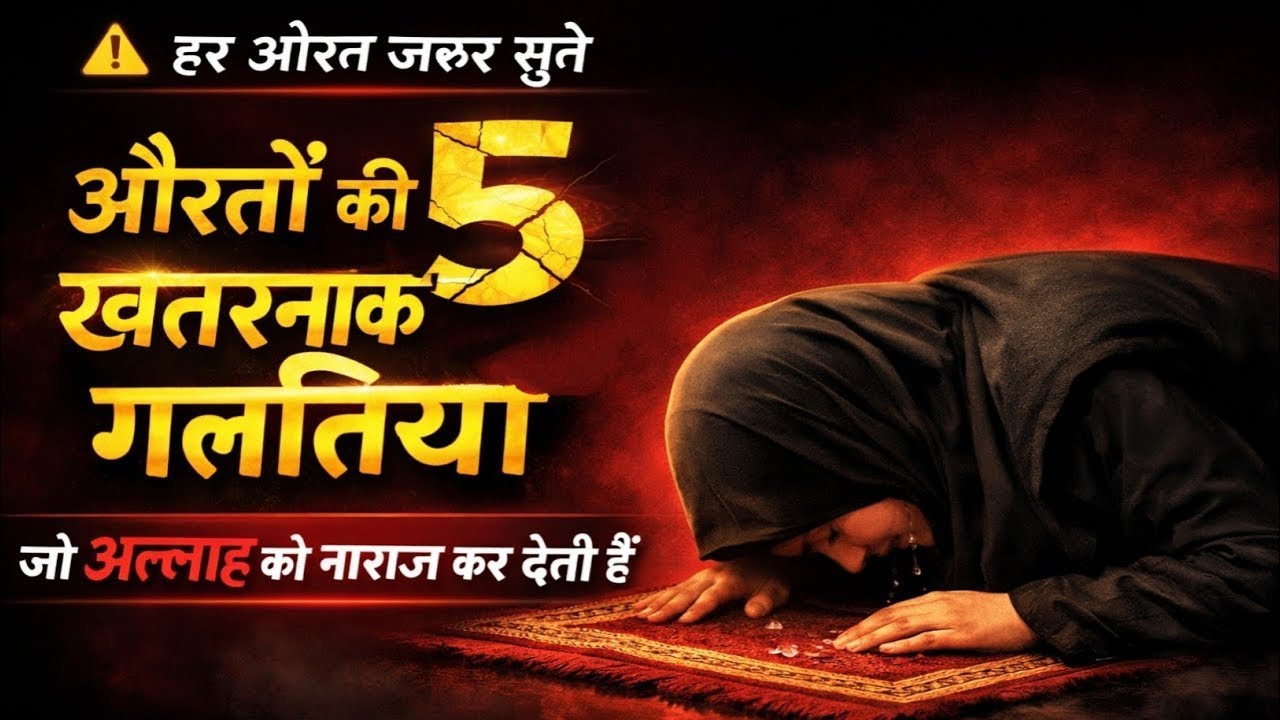 औरतों की 5 ऐसी गलतियाँ जो अल्लाह की नाराज़गी का कारण बन सकती हैं |Ilm Kaleem