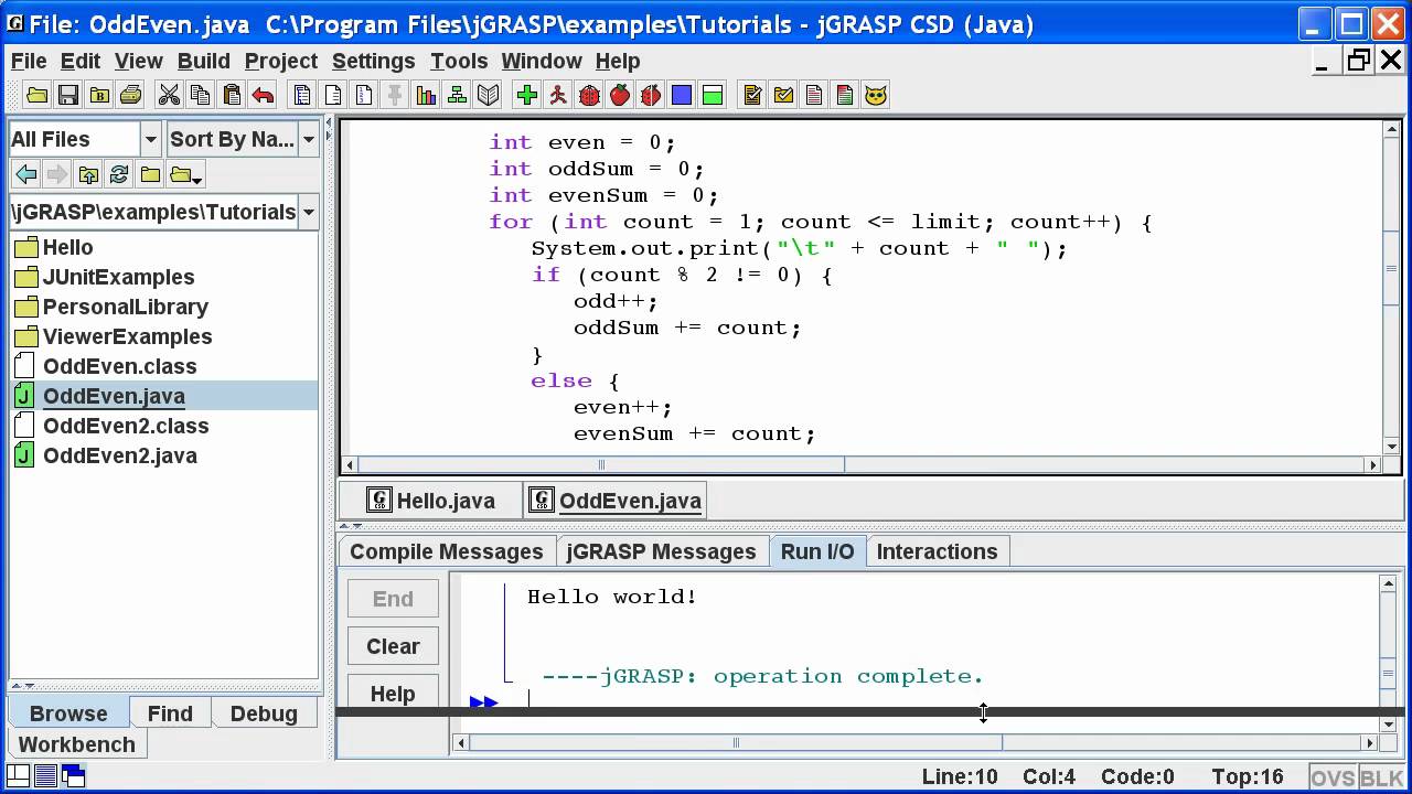 jGRASP: Getting Started