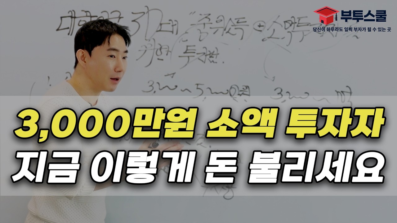 3,000만원 소액 투자자 지금 이렇게 돈 불리세요