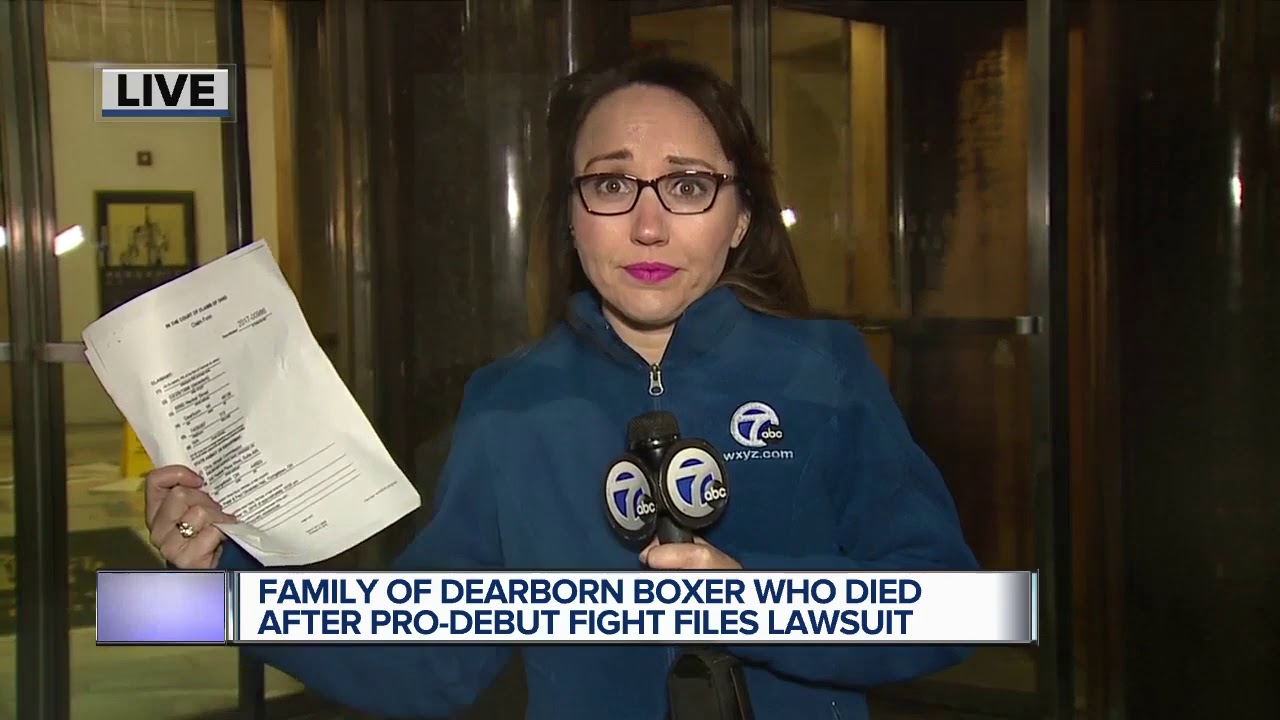 Family of Dearborn boxer who died after pro debut fight filed lawsuit
