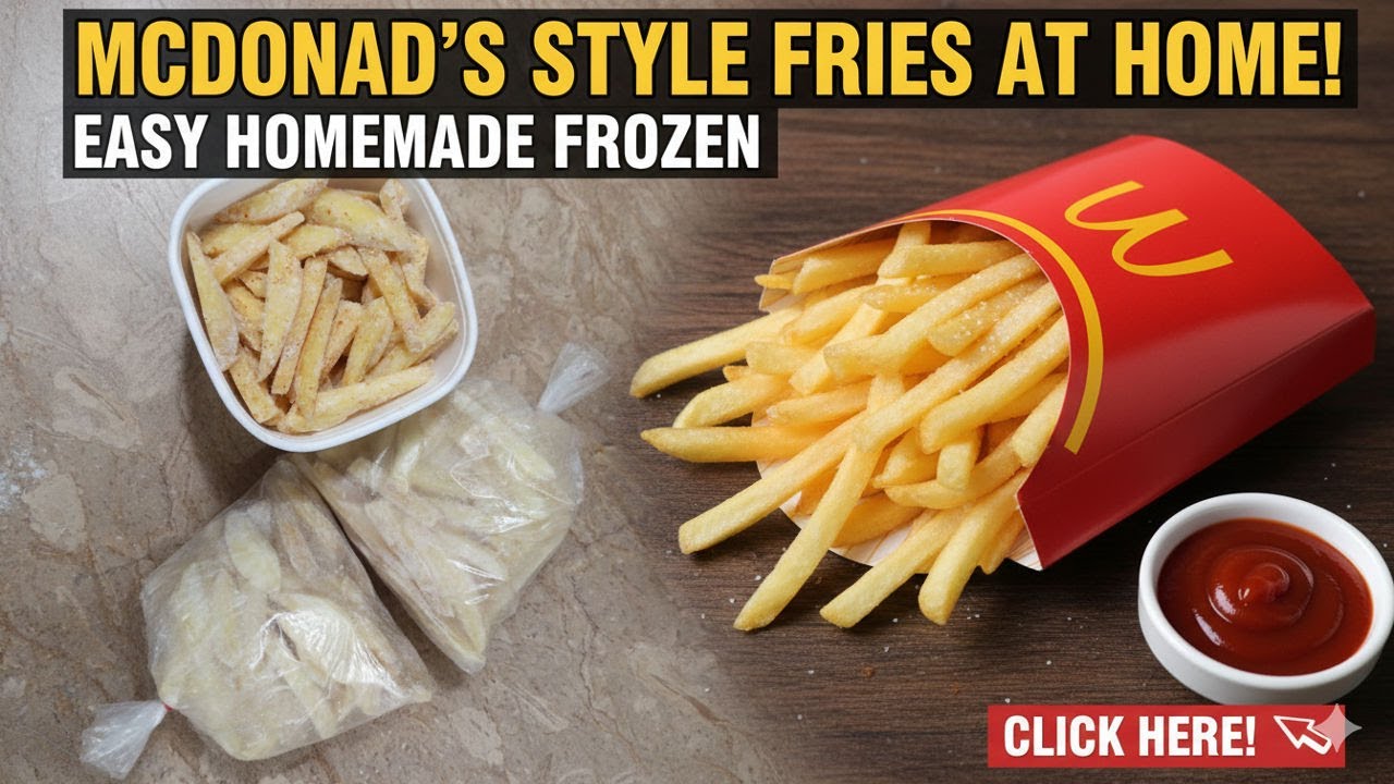 Homemade Frozen French Fries | McDonald’s Style Crispy Fries at Home | Mom's Comfort Food