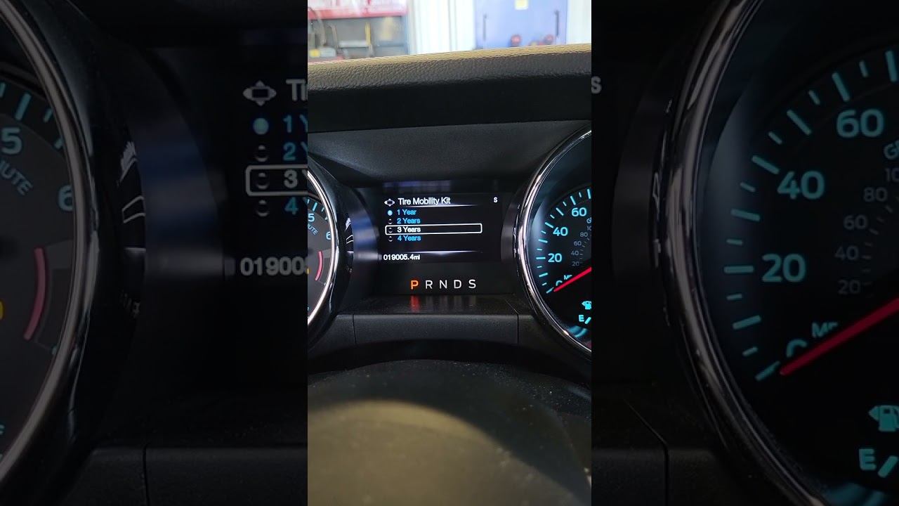 2015 Ford Mustang GT Service Tire Mobility Kit Message Reset