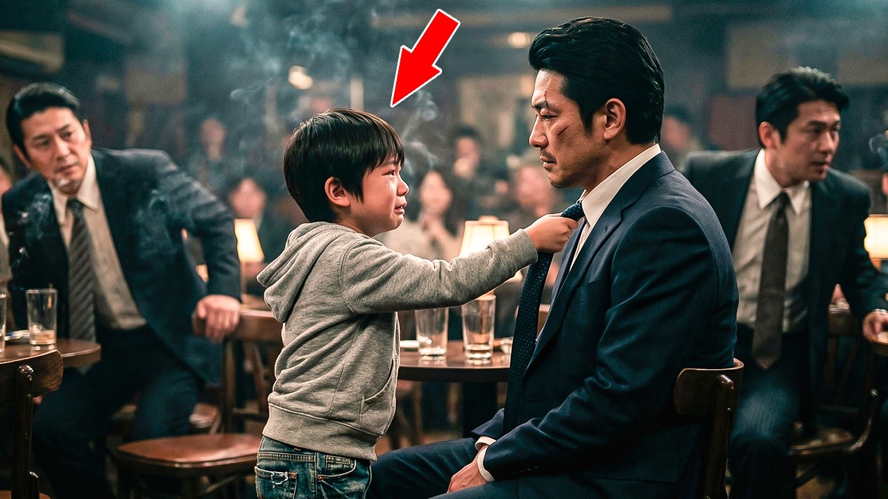 小さな少年がヤクザ組長のネクタイを引っ張り一言――「あなたの部下が、ママを一晩中泣かせた」その瞬間、空気が凍りついた
