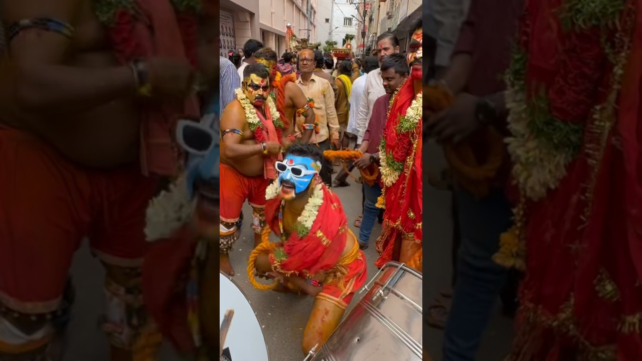Stylish potharaju Dance at Bonalu 2023 #pothrajdance  #shorts  #ytshorts