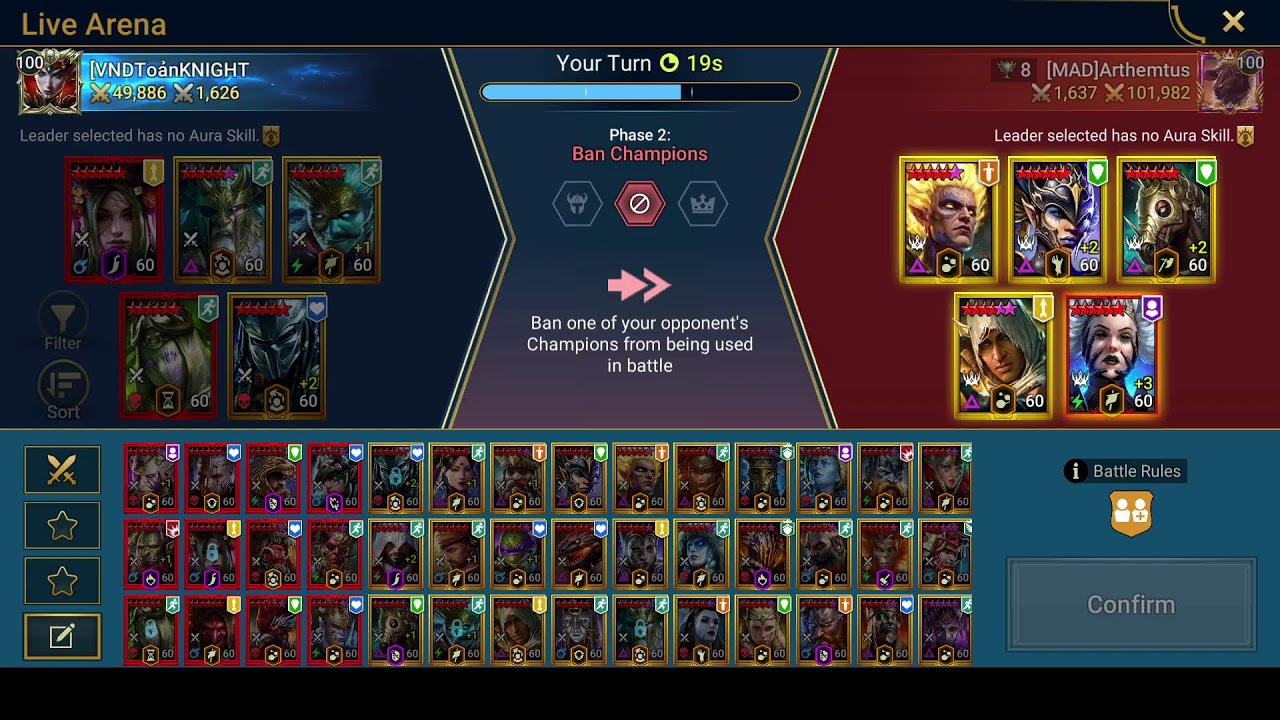 Live Arena season 9 go to top 10- [VND] ToảnKNIGHT  #raidshadowlegends #livearenaraid