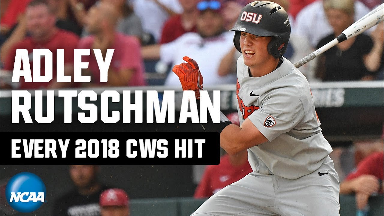 Adley Rutschman: All 17 CWS record hits in 2018