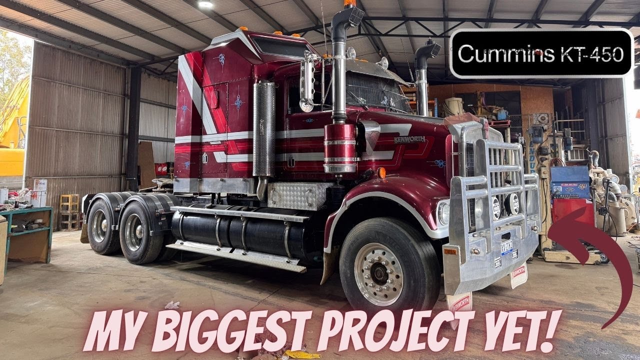 ОГРОМНЫЙ 19-литровый двигатель Cummins KT Kenworth SAR!