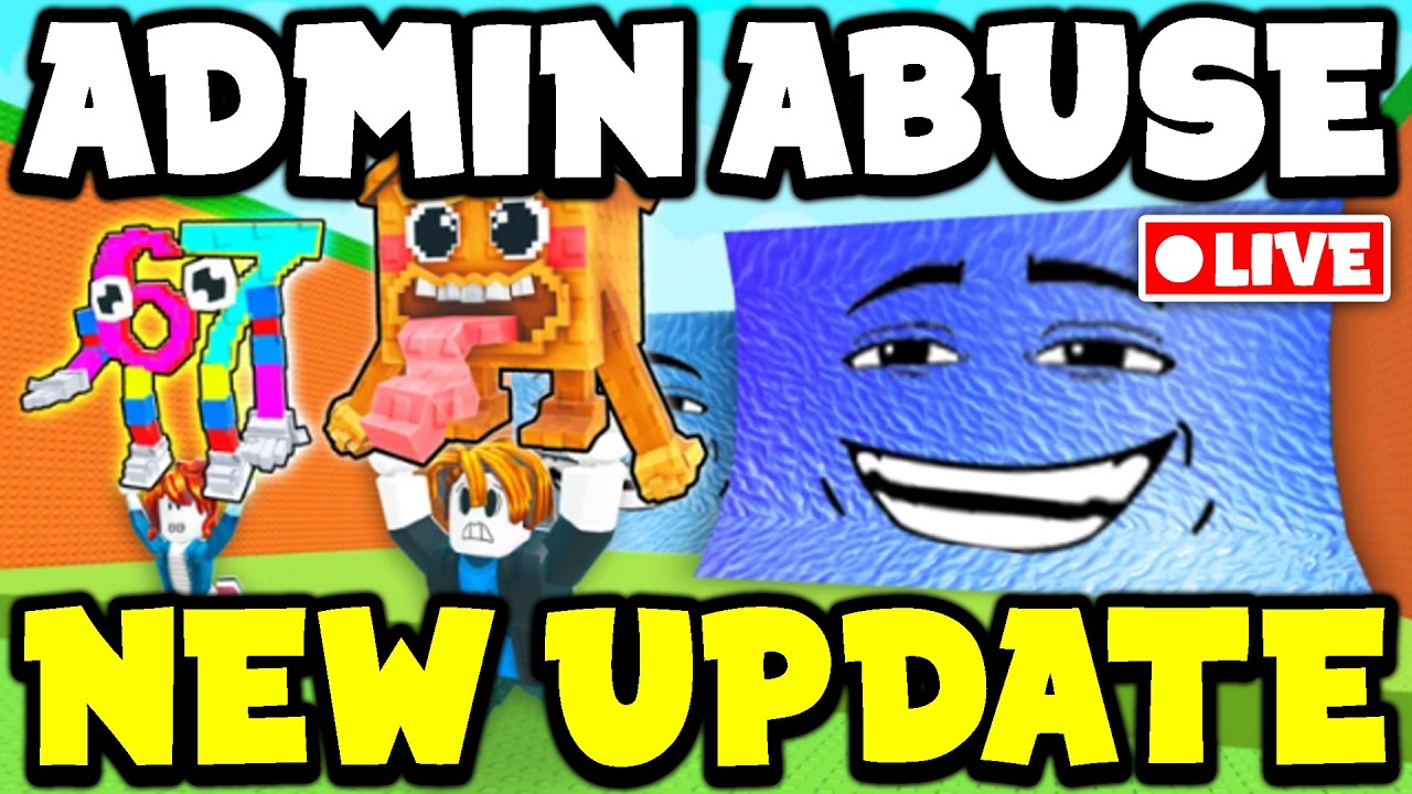 🔴LIVE - ADMIN ABUSE and NEW UPDATE  in Escape Tsunami for Brainrots Roblox
