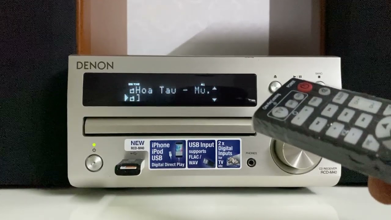 Đã bán -/-  Đầu dàn Denon RCD M40 Loa Mx33, khiển học chỉnh được Bass Treb - 0902037424