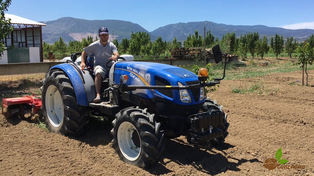 Chandler Ceviz Bahçesi Rotovatör Uygulaması 4 - New Holland TD4B 90