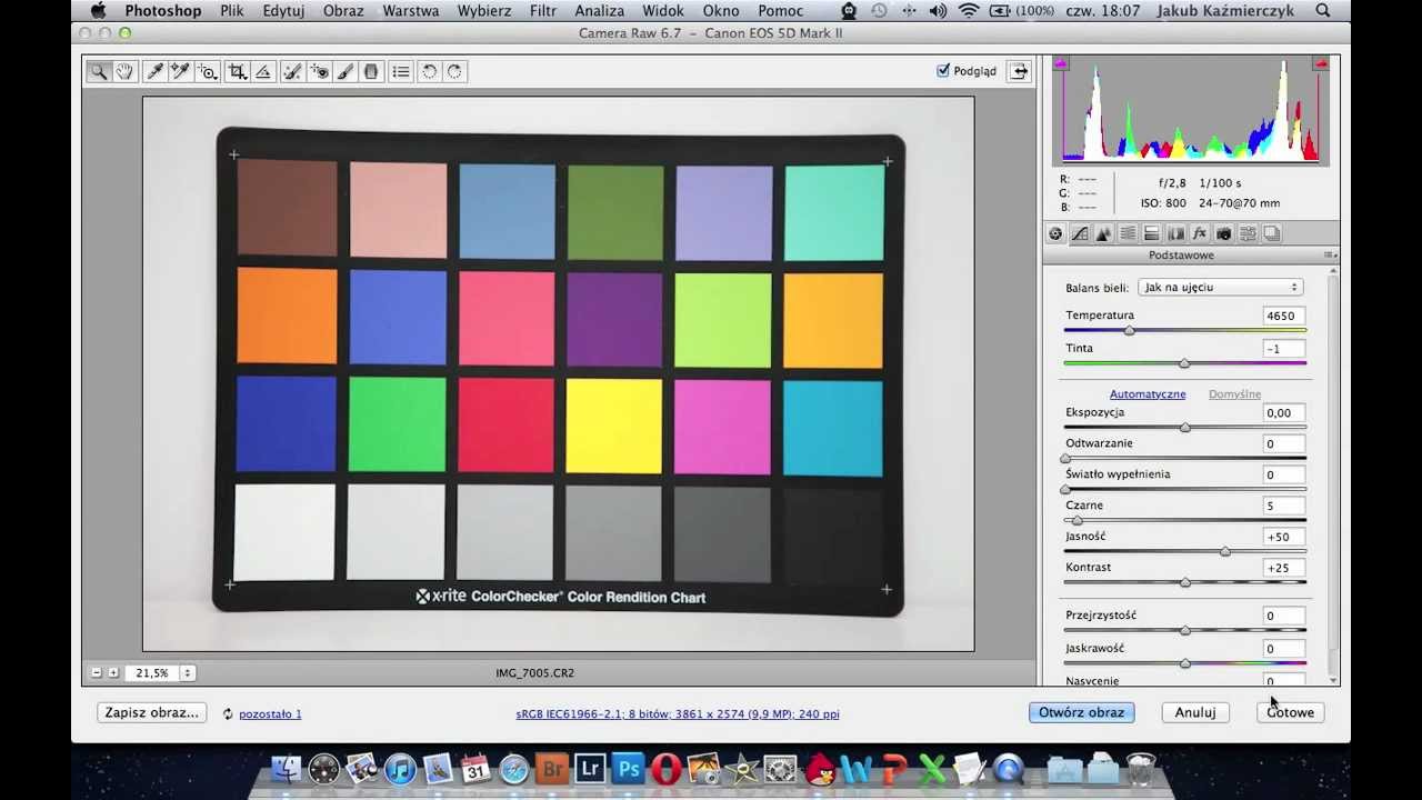 Profilowanie aparatu przy użyciu X-Rite Color Checker [wideoporadnik]
