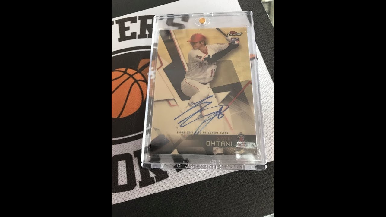 THE 2018 TOPPs FINEST SUPERFRACTOR AUTO  OHTANI 1/1 - Olivers Sports