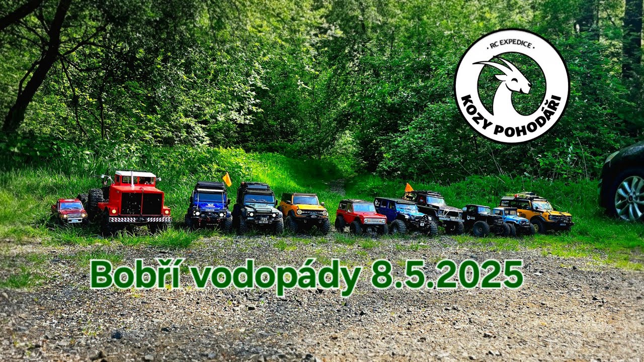 RC expedice kozy POHODÁŘI 8.5.2025 Bobří vodopády