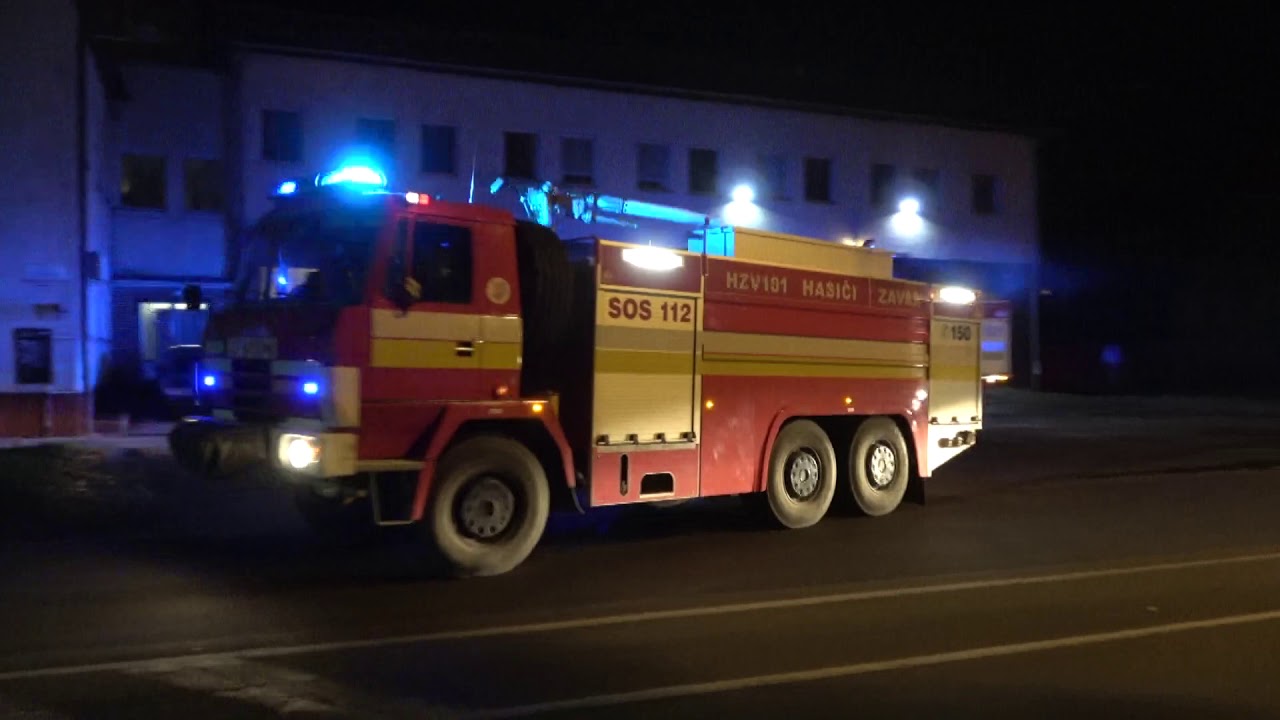 HASICI TT 20.10.2019 poziar skladky FCC kyvadlova doprava vody