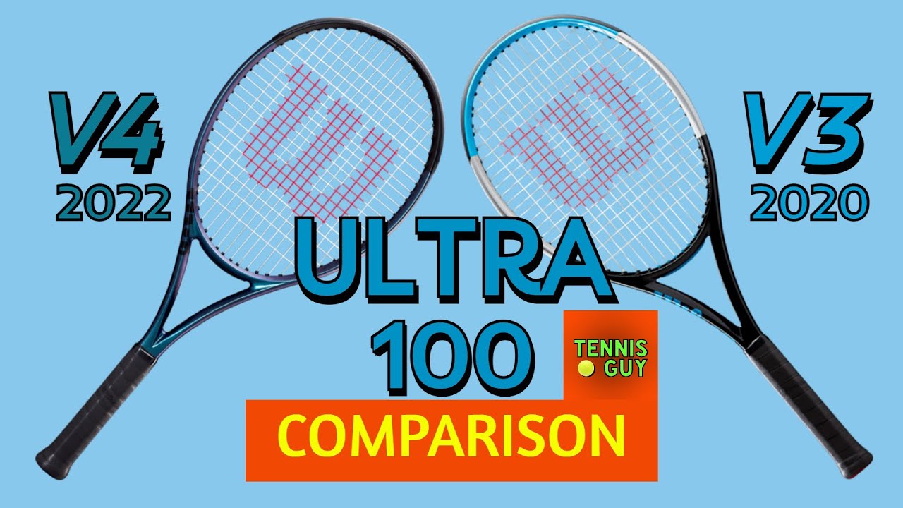 🎾 WILSON ULTRA 100 V4 против ULTRA 100 V3 | Сравнение теннисных ракеток | Tennis Guy