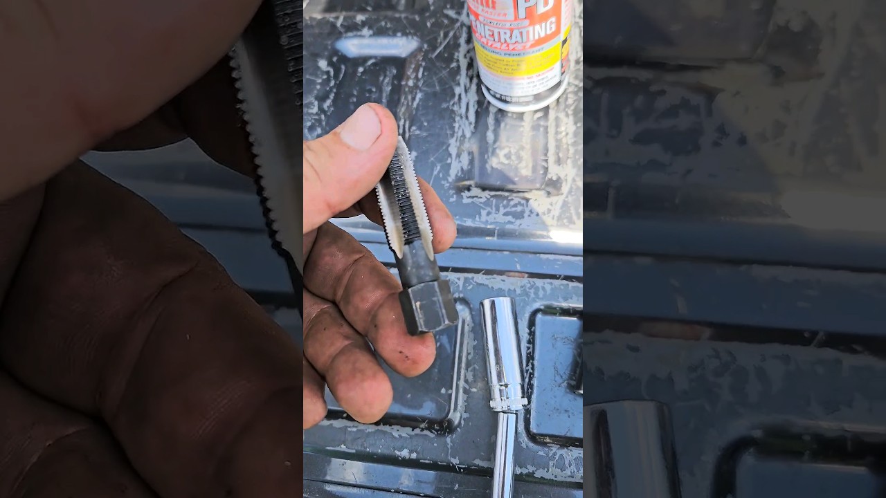 Как восстановить резьбу в свечном отверстии #mobilemechanic #semperfimechanic #howto #columbus #ohio