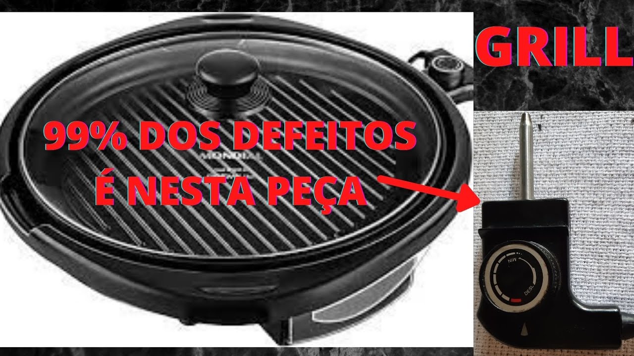 grill não liga! 99% dos defeitos é nesta peça... | Veja como desmontar, analisar, testar e consertar