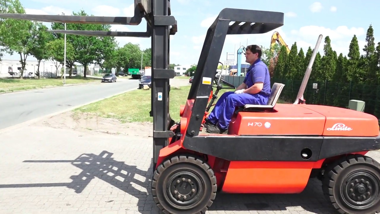 D3759 = 7.000kg used Linde H70D diesel forklift from 1980